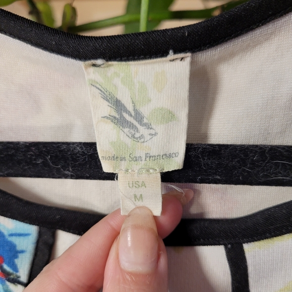 Floral Peplum Top Anthropologie - Picture 3 of 4